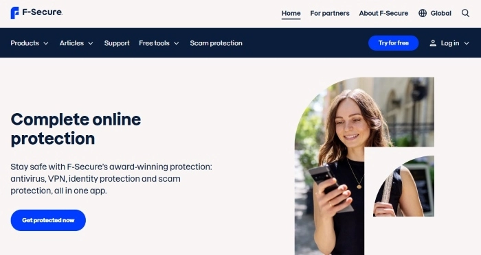 Kuvatõmmis f-secure.com lehelt