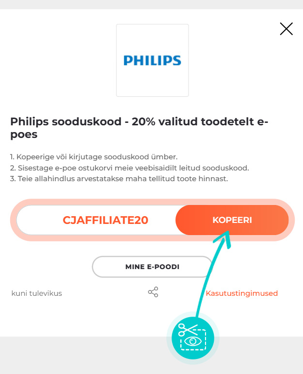 Juhised, kuidas Philips sooduskoodi kopeerida