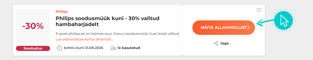 Kuidas kasutada Philips allahindlusi