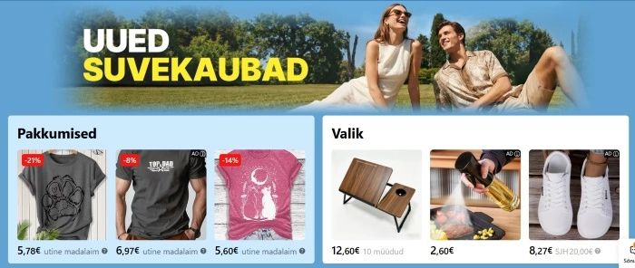 Kuvatõmmis temu.com veebilehelt