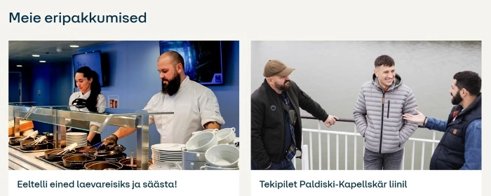 Kuvatõmmis dfds.com veebilehelt