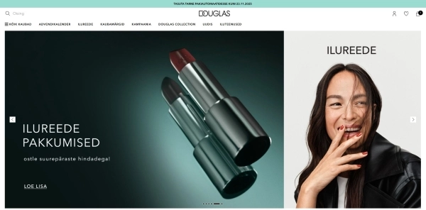 Ekraanitõmmis Douglas.ee veebilehelt