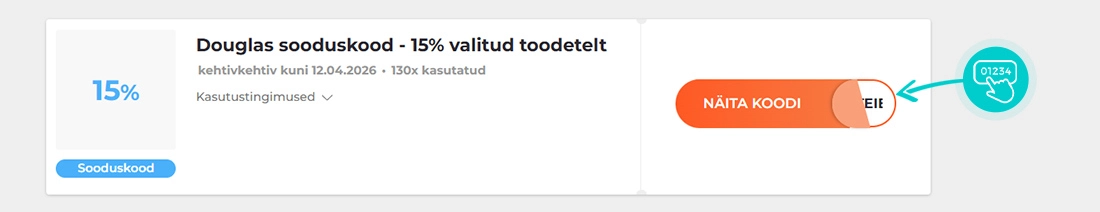 Näidis Douglas sooduskoodist