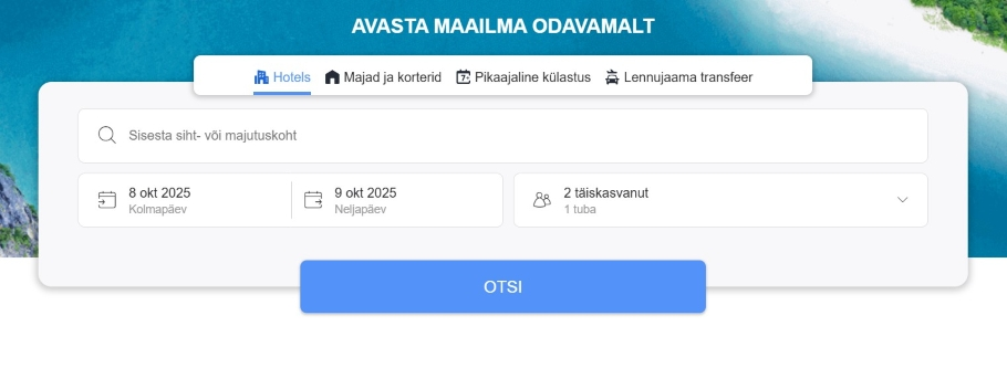 Kuvatõmmis Agoda.com lehelt
