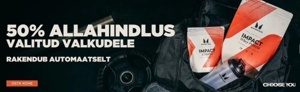 Myprotein valkude allahindluse bänner